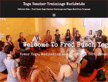 Tablet Screenshot of fredbusch.com